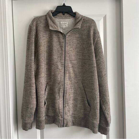 Lucky Brand Fleece Lined Zip Up Jacket Softest Knitwear Size XXL - Picture 1 of 9